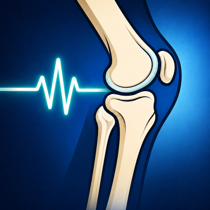 OrthoSignal knee and pulse logo